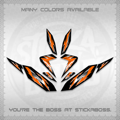 CLICK 125 V4 VARIO DECALS (2026 MODERN TRIBAL DESIGN) STICKER KITS By STICKABOSS