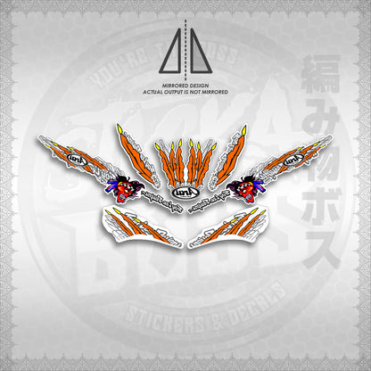 STICKER DECALS for MIO SPORT SMILE FOR WHITE (MSPSTARAP) By STICKABOSS (SOFIE LAMINATED WATERPROOF)