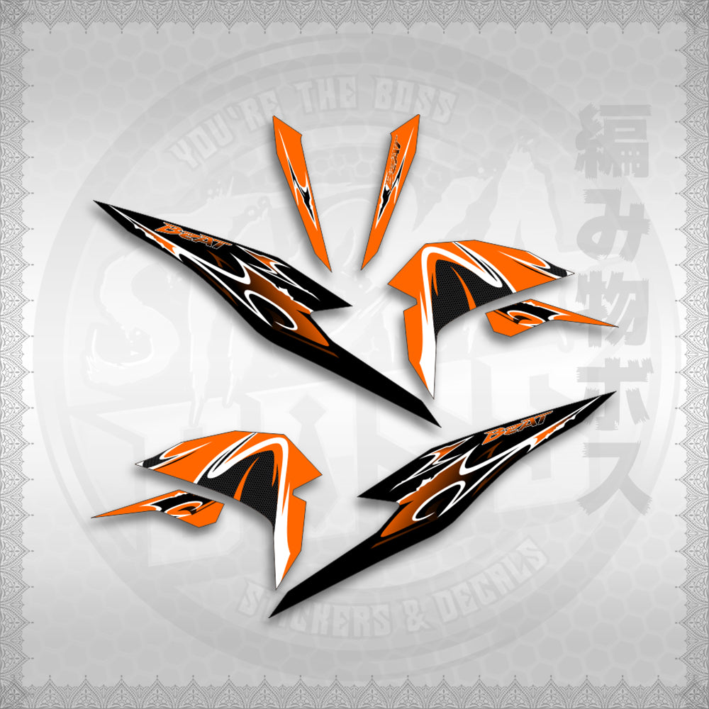STICKER DECALS for BEAT FI V3 (BV325LENEMOHO) By STICKABOSS (SOFIE LAMINATED WATERPROOF)