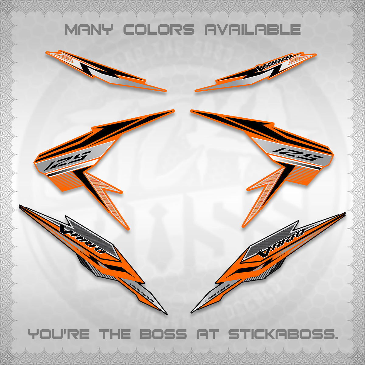 CLICK V2 VARIO DECALS (ATLAS APPOLO) STICKER DECALS By STICKABOSS
