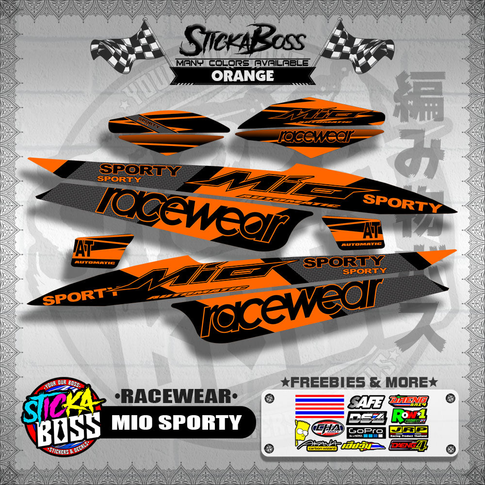 MIO SPORTY DECALS ( RACEWEAR )【WITH FREEBIES】