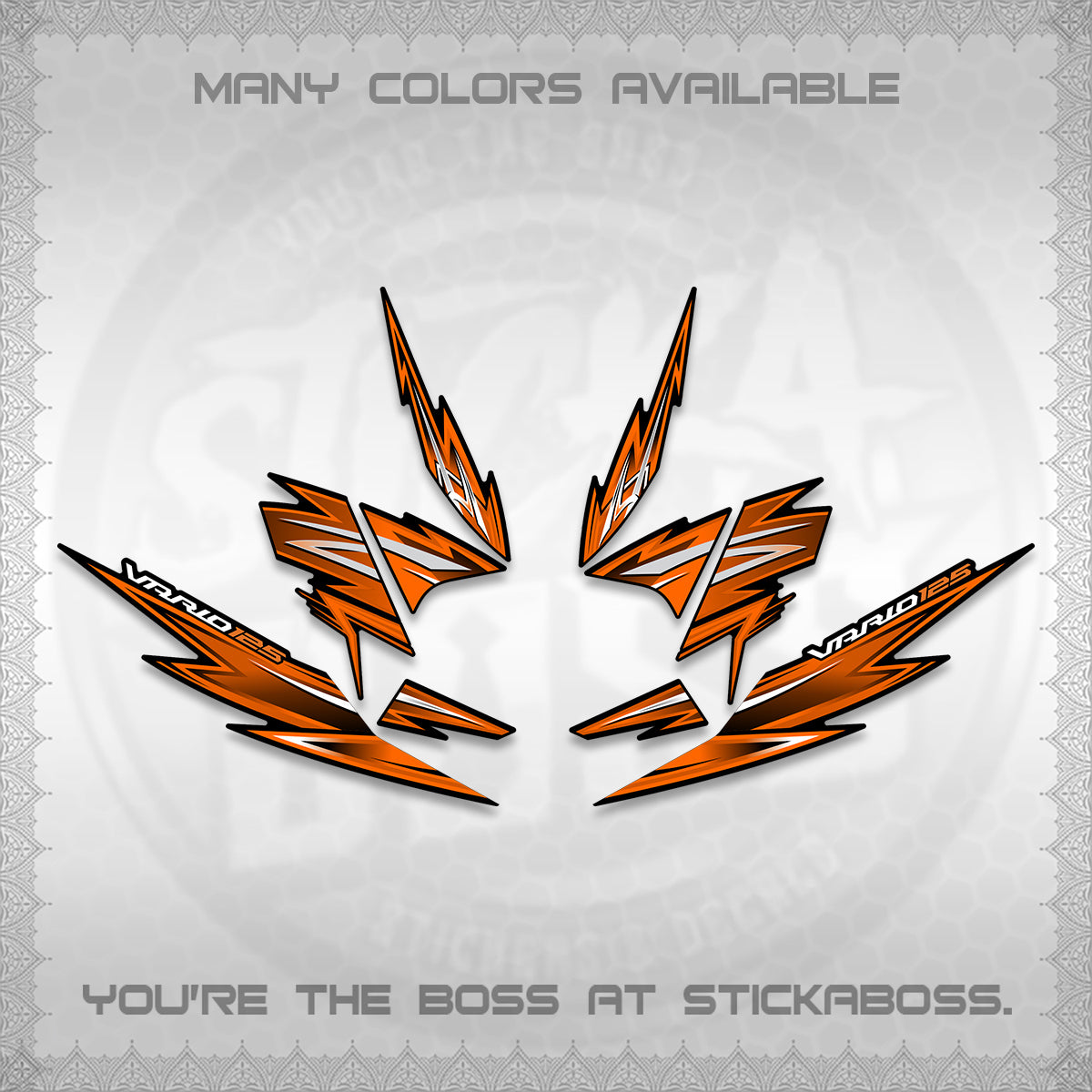 CLICK 125 V4 INDO VARIO DECALS (2026 VANDOREN STYLE) STICKER DECALS By STICKABOSS