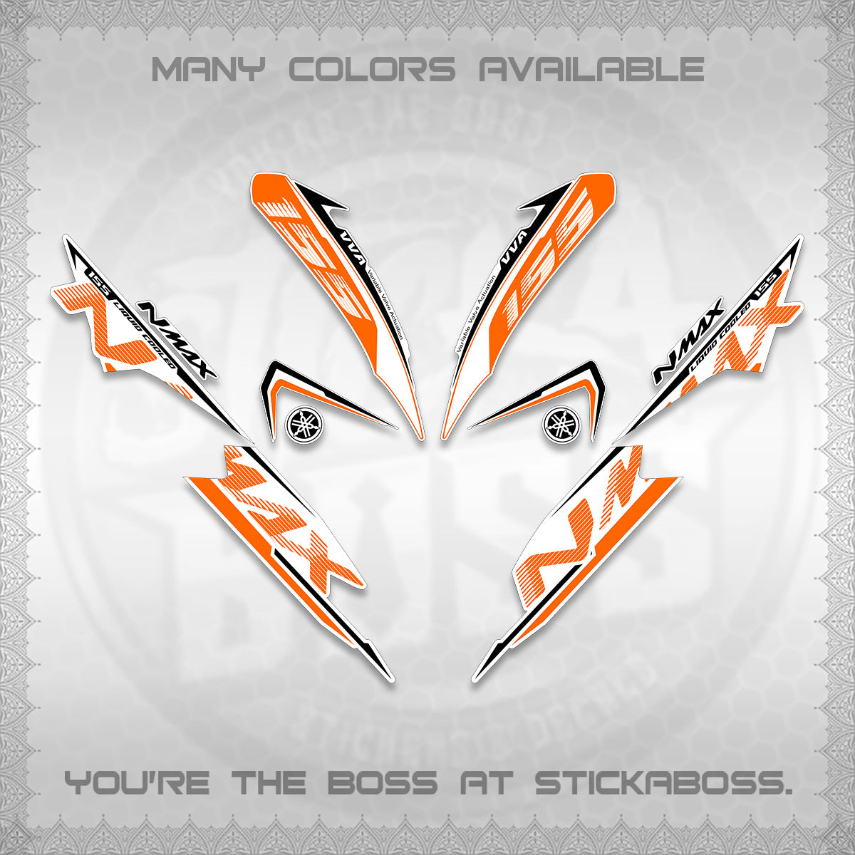 NMAX V1 THAI FOR WHITE DECALS (2020 DESIGN) STICKER DECALS By STICKABOSS