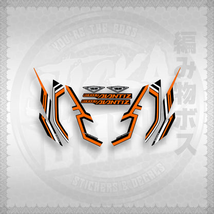 STICKER DECALS for MIO SOUL i125 (MSIEGAVCUDE17) By STICKABOSS (SOFIE LAMINATED WATERPROOF)