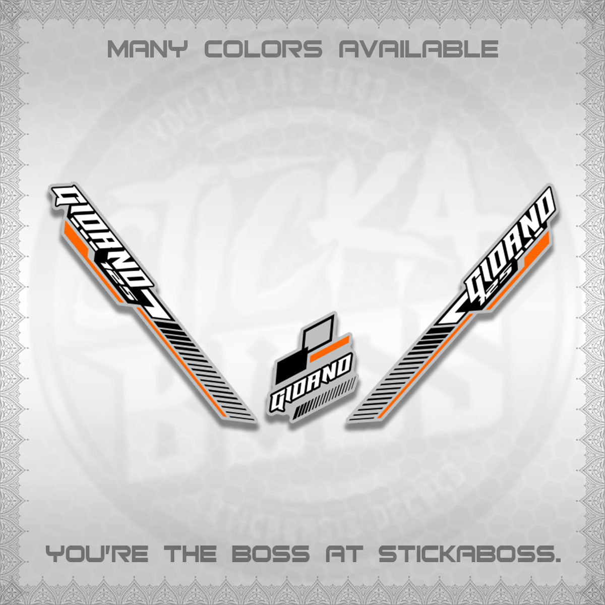 GIORNO DECALS (2026 RACING CAR  PATTERN)STICKER DECALS BY STICKABOSS