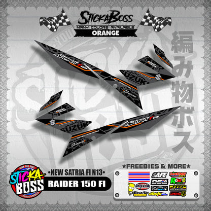 RAIDER 150 FI DECALS ( NEW SATRIA FI N13 )【WITH FREEBIES】