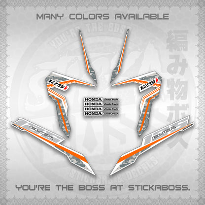 CLICK 125 V3 VIETNAM CONCEPT ( FOR WHITE BARCODE STYLE ) STICKER DECALS By STICKABOSS