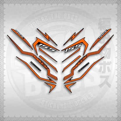 STICKER DECALS for AEROX V3 ALPHA TURBO INDO (AV3STTIRA) By STICKABOSS (SOFIE LAMINATED WATERPROOF)