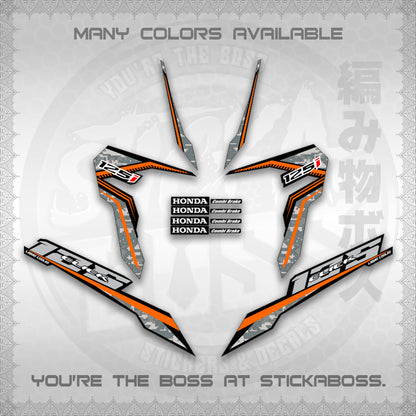 CLICK 125 V3 VIETNAM CONCEPT ( BARCODE STYLE ) STICKER DECALS By STICKABOSS
