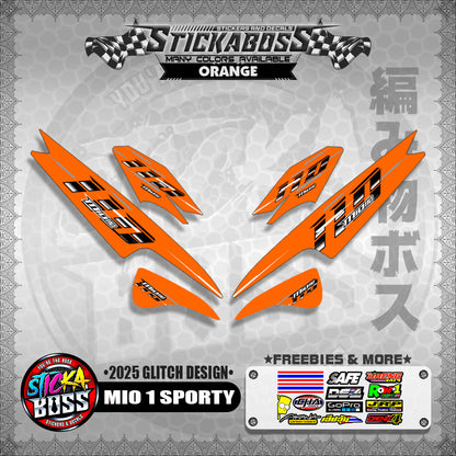 MIO 1/SPORTY/ SMILE STICKER DECALS ( 2025 GLITCH DESIGN )【WITH FREEBIES】