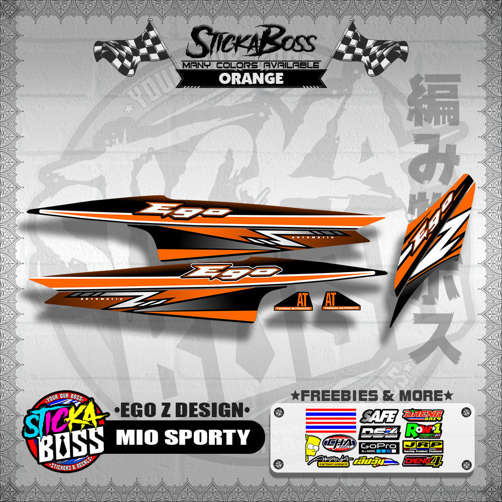 MIO SPORTY DECALS ( EGO Z DESIGN )【WITH FREEBIES】