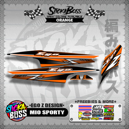 MIO SPORTY DECALS ( EGO Z DESIGN )【WITH FREEBIES】