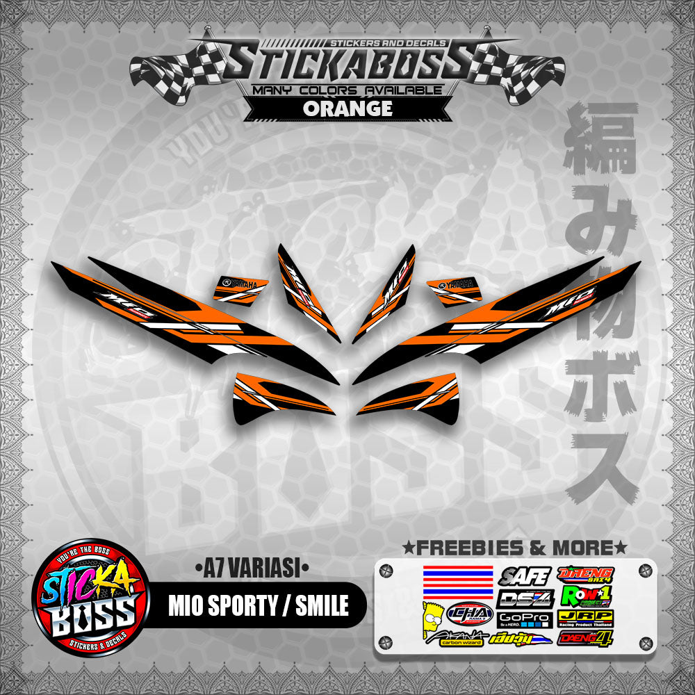 MIO SPORTY / SMILE INDO STICKER DECALS ( A7 VARIASI ) 【WITH FREEBIES】