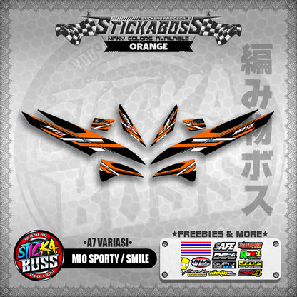 MIO SPORTY / SMILE INDO STICKER DECALS ( A7 VARIASI ) 【WITH FREEBIES】