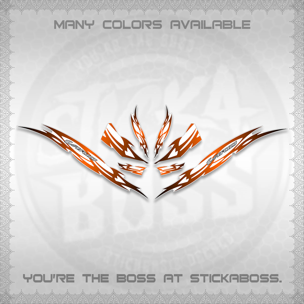 CLICK 125 V3 INDO VARIO FOR WHITE DECALS (2026 NUSANTARA STRIPING) STICKER DECALS By STICKABOSS