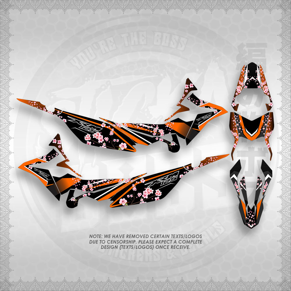 STICKER DECALS FOR XRM 125 FI FULL DECALS (X125FSAIN) By STICKABOSS (SOFIE LAMINATED WATERPROOF)