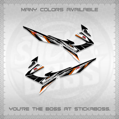RAIDER 150 REBORN CARB DECALS (S-1 RACING) STICKER DECALS BY STICKABOSS