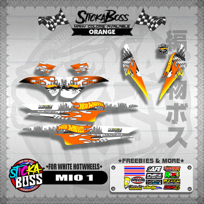 MIO 1 DECALS ( FOR WHITE HOTWHEELS )【WITH FREEBIES】