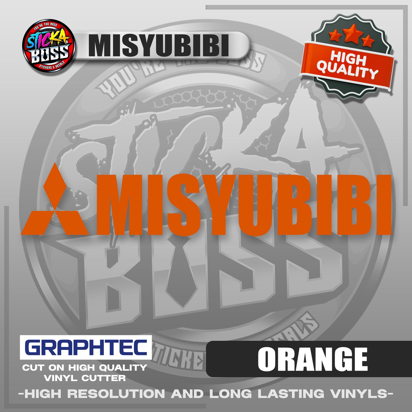 MISYUBIBI | VINYL WATERPROOF CUT-OUT STICKER DECALS【Stickaboss】