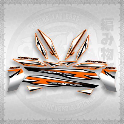 AEROX 155 V2 INDO-MALAY CONCEPT ( MALAYSIAN COMTOM 3 ) STICKER DECALS By STICKABOSS