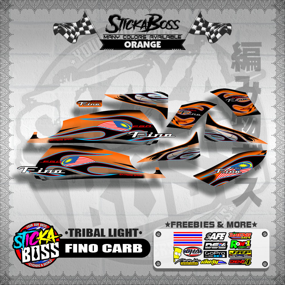 FINO CARB DECALS ( TRIBAL LIGHT )【WITH FREEBIES】