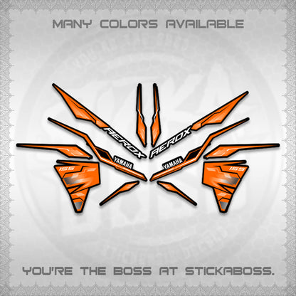AEROX V3 INDO DECALS (ALPHA TURBO 0001)STICKER DECALS By STICKABOSS