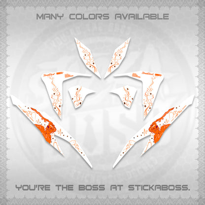 CLICK V2 FOR WHITE DECALS (2026 2F2F SWIRL DESIGN) STICKER KITS BY STICKABOSS