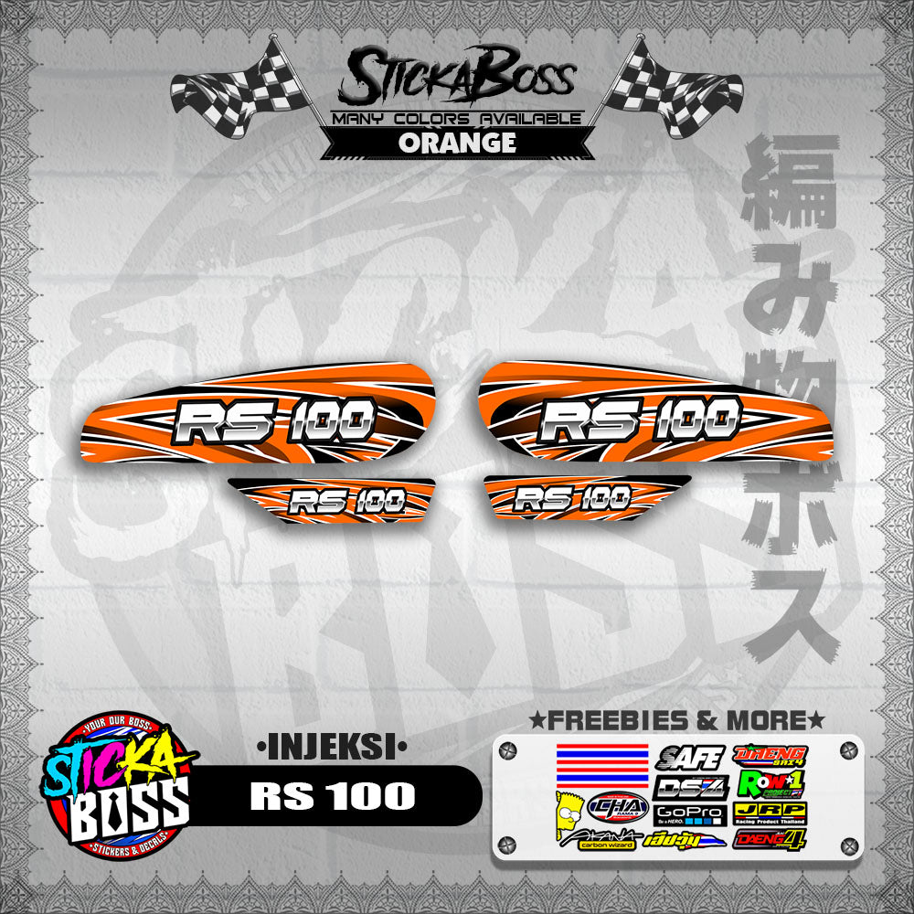RS 100 DECALS ( INJEKSI )【WITH FREEBIES】