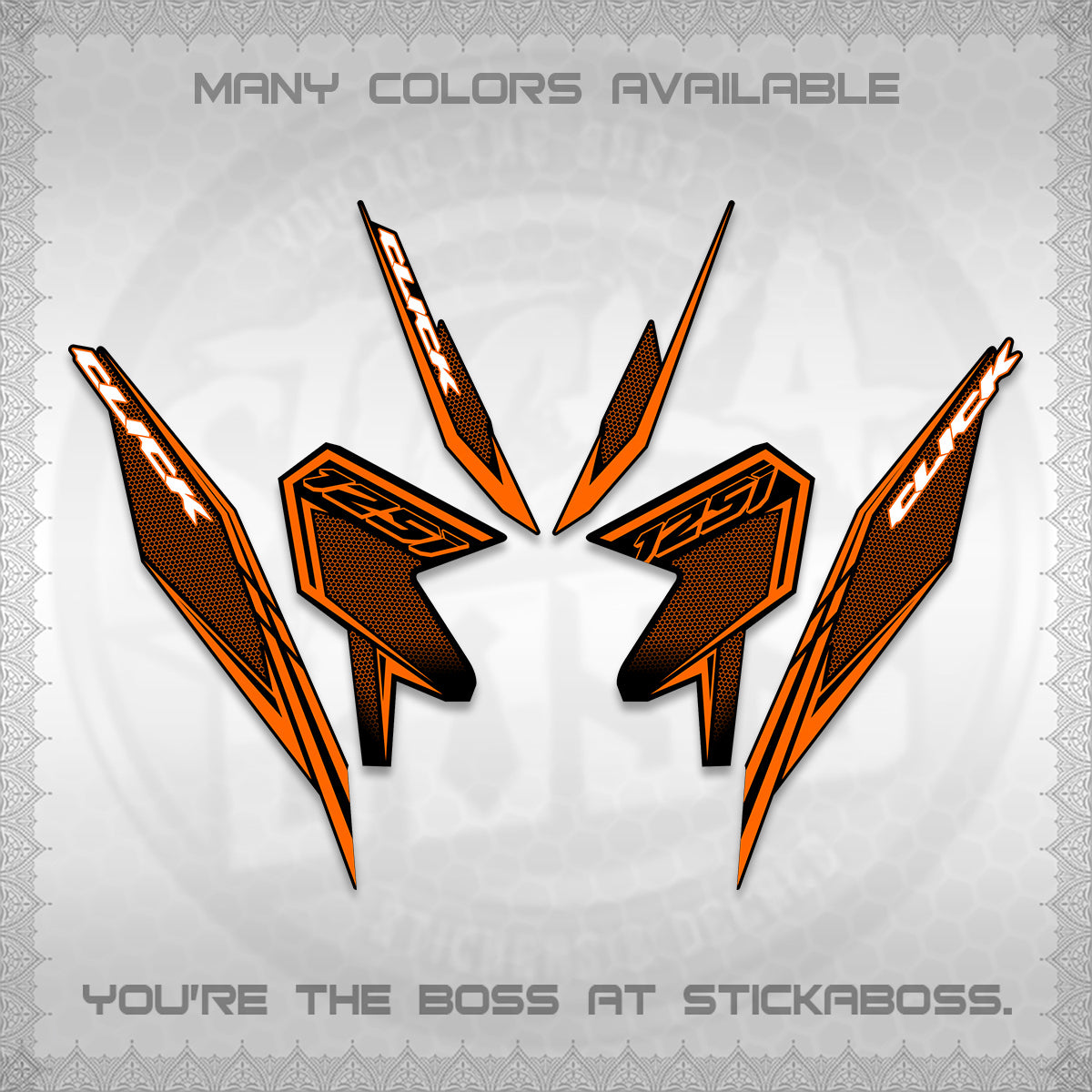 CLICK 125 V3 DECALS (2026 LINE UP DESIGN) STICKER KITS By STICKABOSS