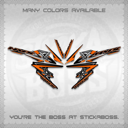 AEROX V3 INDO DECALS (ALPHA TURBO 0002)STICKER DECALS By STICKABOSS