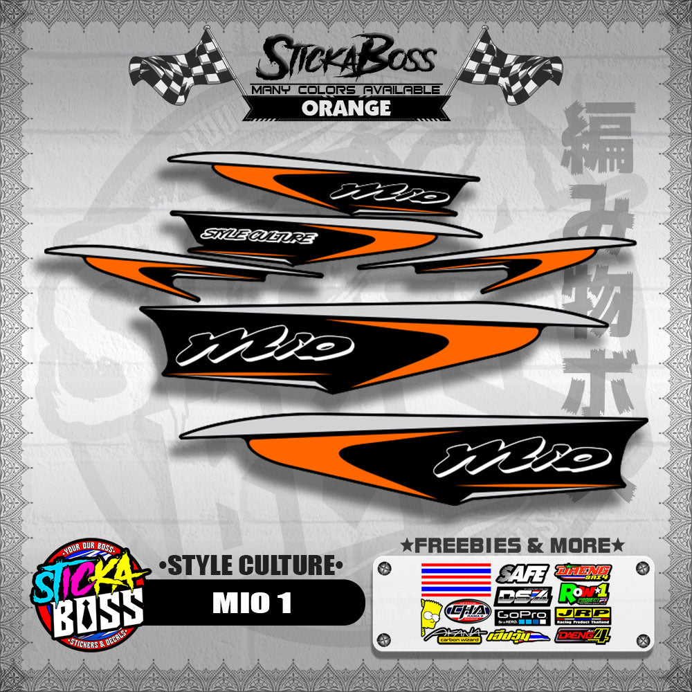 MIO 1 STOCK DECALS ( STYLE CULTURE )【WITH FREEBIES】