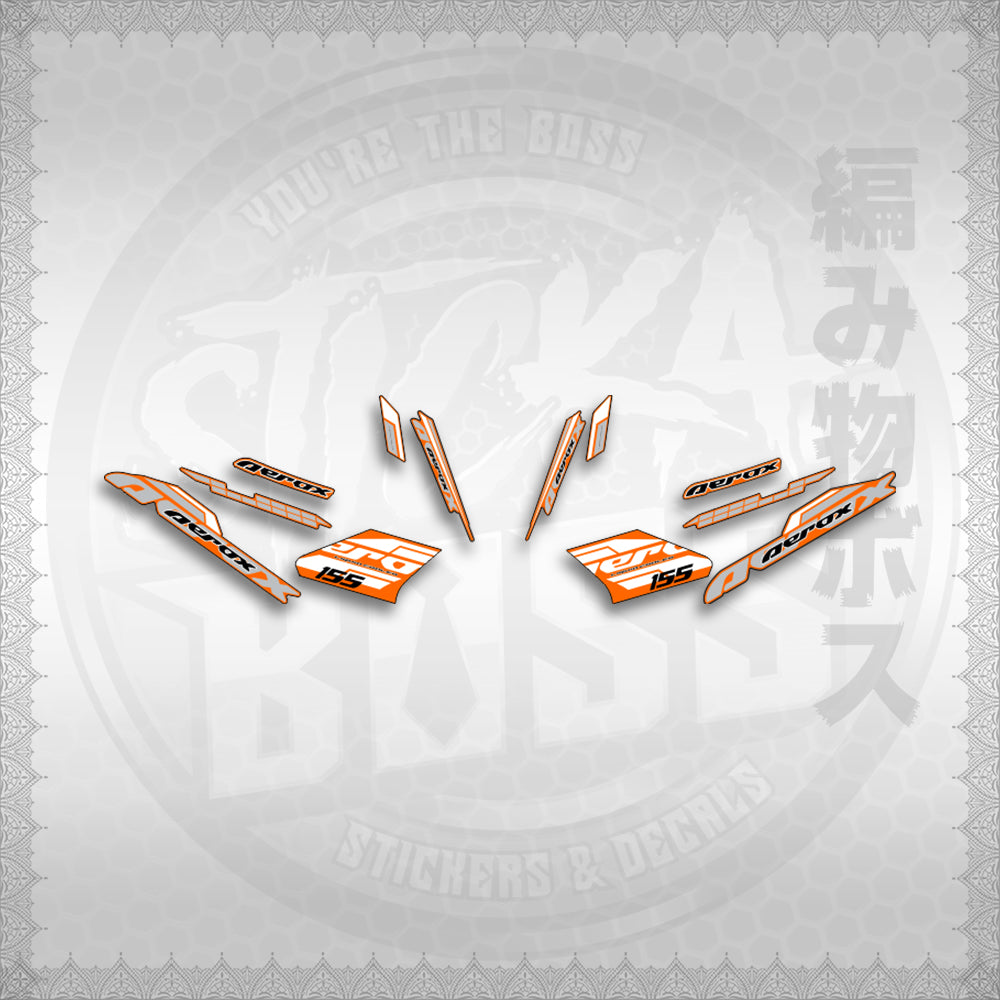 STICKER DECALS for AEROX 155 V1 THAI (AV1BLSI20) By STICKABOSS (SOFIE LAMINATED WATERPROOF)