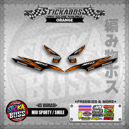 MIO SPORTY / SMILE INDO STICKER DECALS ( A5 VARIASI )【WITH FREEBIES】