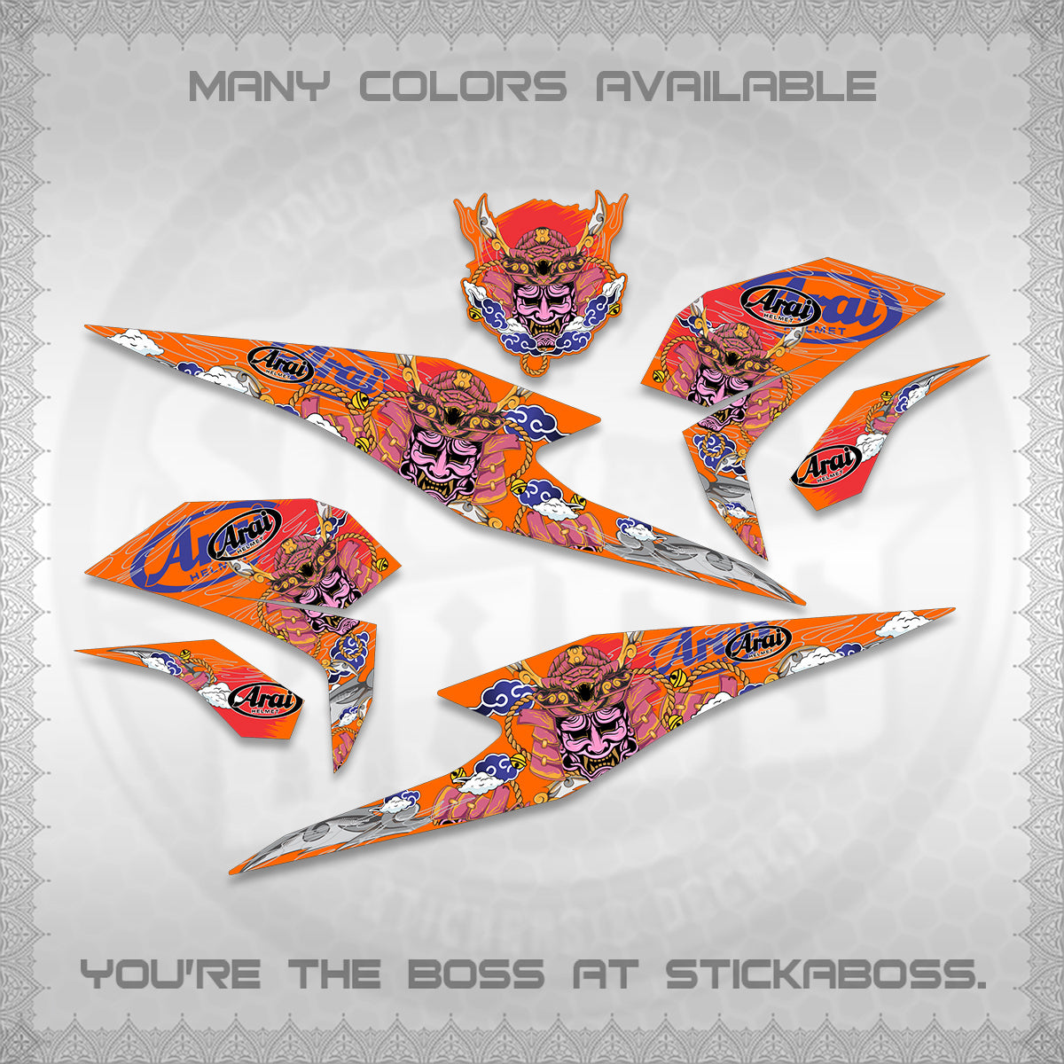 BEAT FI INDO DECALS (2026 NEW SAMURAI MOTIF) STICKER KITS BY STICKABOSS