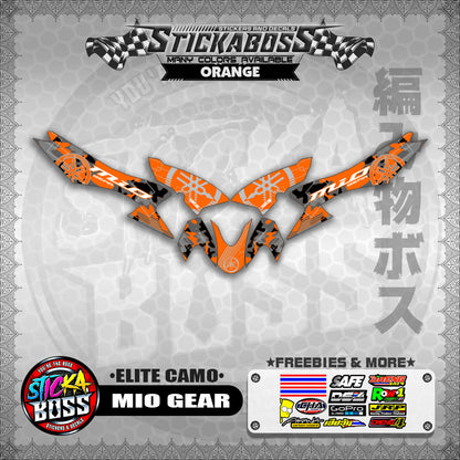 MIO GEAR STICKER DECALS ( ELITE CAMO )【WITH FREEBIES】
