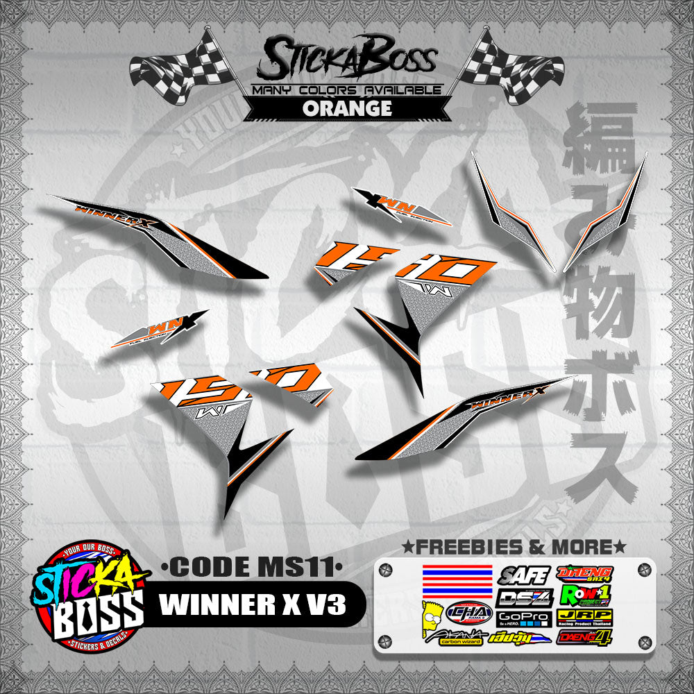 WINNER X V3 DECALS ( CODE MS11 )【WITH FREEBIES】