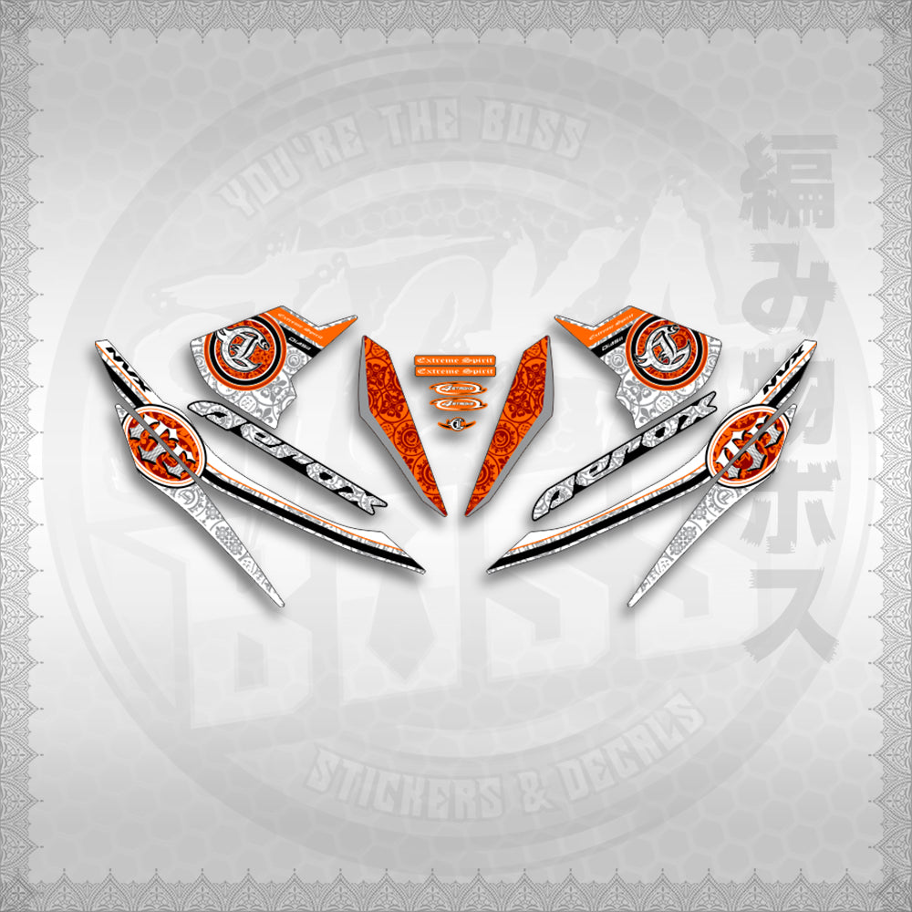 STICKER DECALS for AEROX V1 (AV1EXSPNV) By STICKABOSS (SOFIE LAMINATED WATERPROOF)
