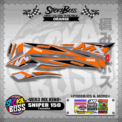 SNIPER 150 DECALS ( VER3 MX KING )【WITH FREEBIES】