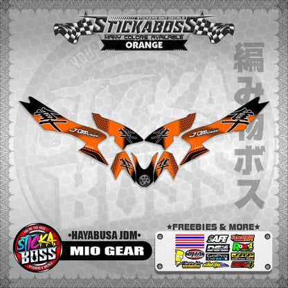 MIO GEAR STICKER DECALS ( HAYABUSA JDM )【WITH FREEBIES】