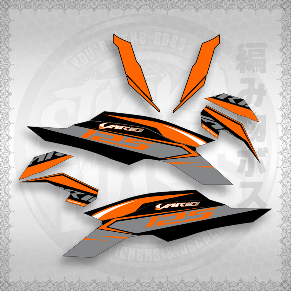 CLICK 125 V3 MALAY / INDO CONCEPT (CV3SLSTRA30) By STICKABOSS (SOFIE LAMINATED WATERPROOF)