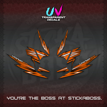 CLICK 125 V4 INDO VARIO UV TRANSPARENT DECALS (2026 VANDOREN STYLE) STICKER DECALS By STICKABOSS