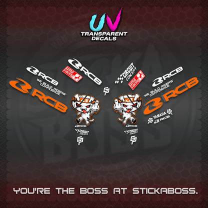 AEROX V2 UV TRANSPARENT DECALS (2026 RACE ZOMBIE DESIGN)STICKER DECALS By STICKABOSS