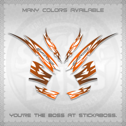 CLICK 125 V2 INDO STRIPING FOR WHITE DECALS (2026 NUSANTARA MOTIF) STICKER DECALS By STICKABOSS