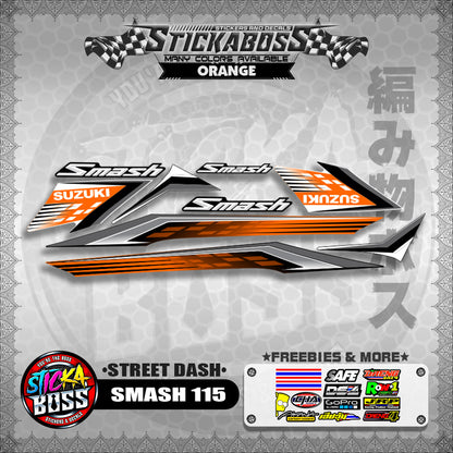 SMASH 115 STICKER DECALS ( STREET DASH )【WITH FREEBIES】