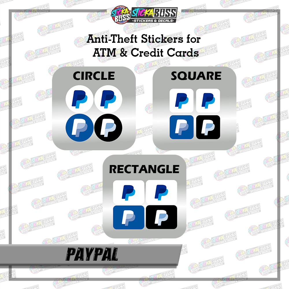 BANK CVV STICKER PART 1 |  4 PCS | ANTI-THEFT STICKER FOR ATM AND DEBIT/CREDIT CARDS【PRINTED】