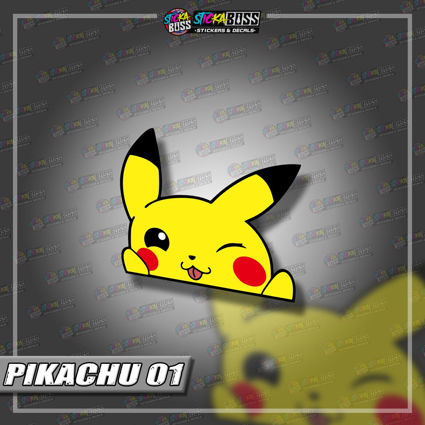POKEMON | ANIME PEEKER STICKER【VINYL PRINTED】( LAMINATED / WATERPROOF )