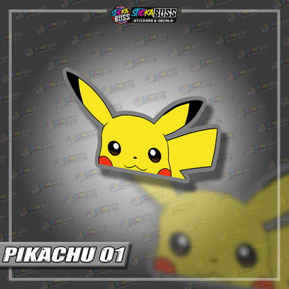 POKEMON | ANIME PEEKER STICKER【VINYL PRINTED】( LAMINATED / WATERPROOF )