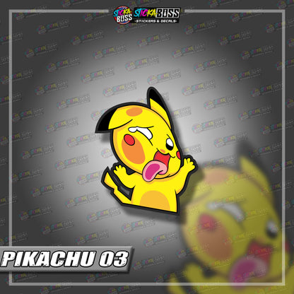 POKEMON | ANIME PEEKER STICKER【VINYL PRINTED】( LAMINATED / WATERPROOF )