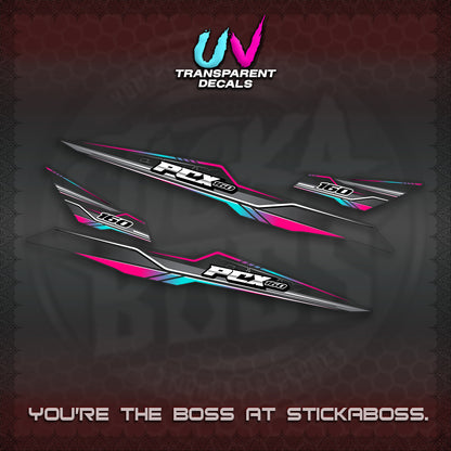 PCX 155 160 UV TRANSPARENT INDO DECALS (P007 NEW DESIGN)STICKER DECALS By STICKABOSS