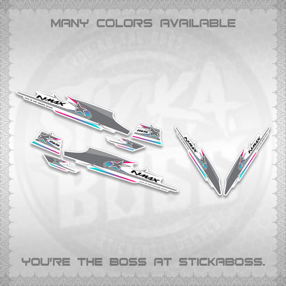 NMAX V1 FOR WHITE THAI-INDO DECALS (THMI 02 DESIGN)STICKER DECALS By STICKABOSS